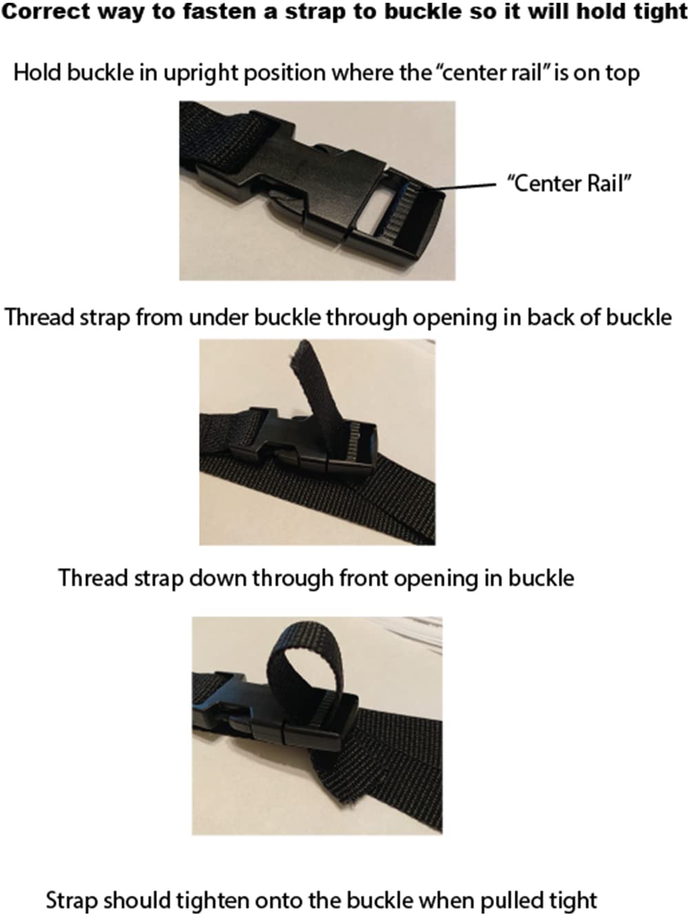 Toddler Tables Replacement Seat Belt, Black, Durable Polypropylene Material