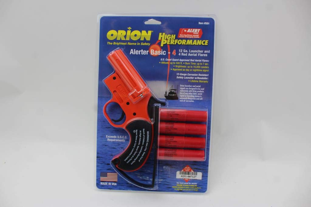 Orion ALERTER Basic 12 GA Flares - 4 Gauge Plastic Safety Flares, One Color, Model 584