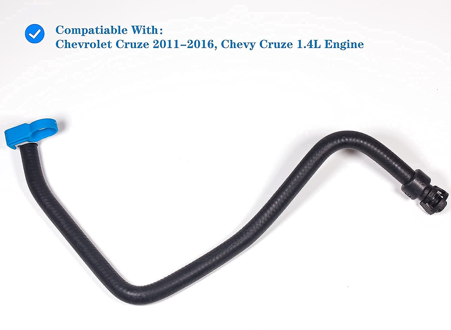 JSDAN Compatible Chevy Cruze Radiator Hose, Coolant Bypass & Recovery Tank Hose, 2011-2016, Replace GM 13408385, 1.4L Turbo