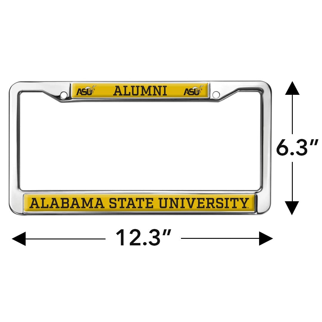 GRAPHICS & MORE Alabama State University Metal License Plate Frame - Full Size, One Size, Standard Design