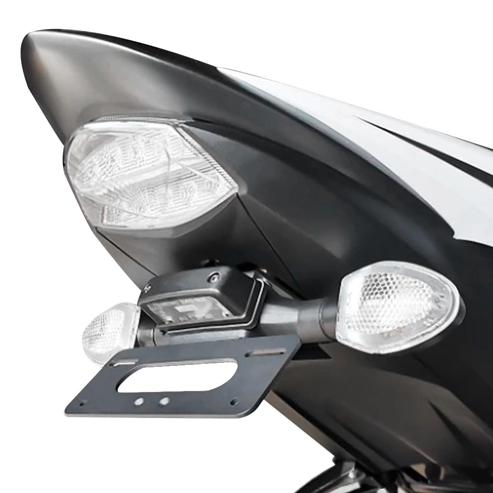Xitomer Tail Tidy Fender Eliminator for GSX-S 1000/750 (2015-2024), Black Aluminum, Fits Stock License Plate Light, Compatible with OEM Turn Signals