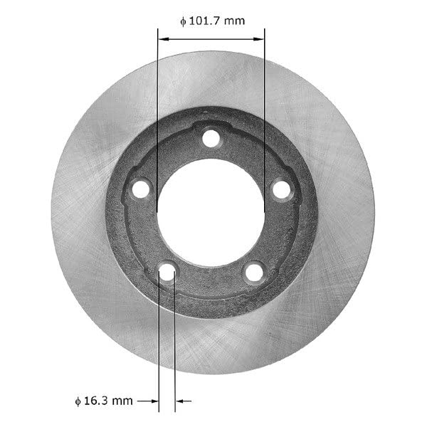 Bendix Premium Prt1289 Front Brake Rotor For Dodge Ramcharger 1993-1980, W100 1989-1986, W150 1993-1980, W250 1987-1985, W350 19