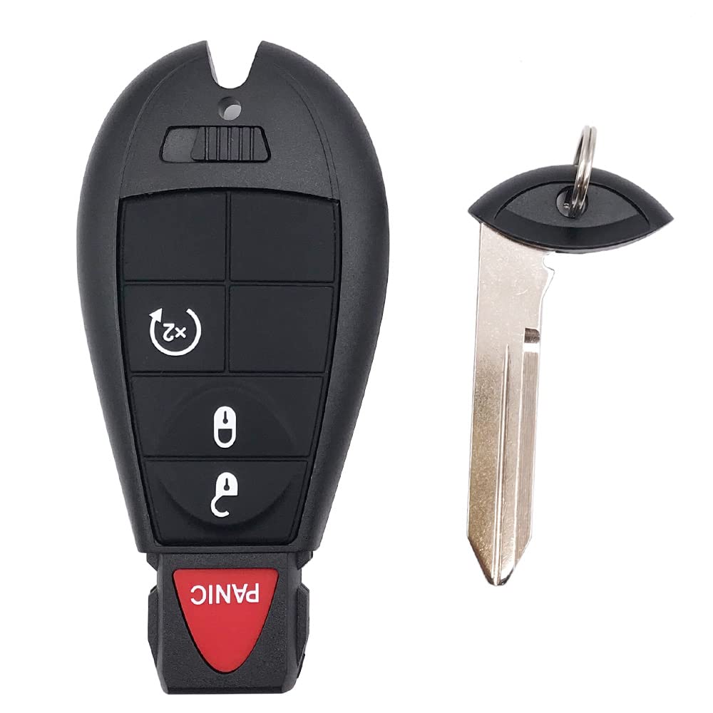 Horande Replacement Key Fob Cover Case fit for 2013-2018 Dodge Ram 1500 2500 3500 Keyless Entry Remote Key Fob Shell GQ4-53T