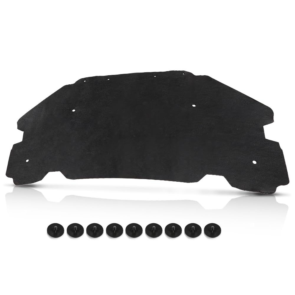 PIT66 Hood Insulation Pad 1/2 W/ Clips Compatible with Pontiac G6 2005-2010