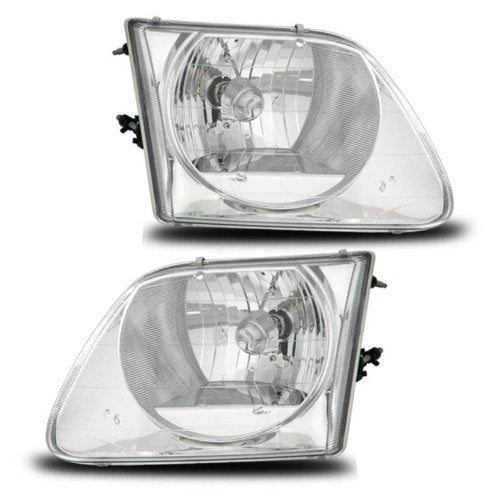 Amerilite Headlights Lighting Style Set For Ford F-150 / Expedition - Passenger And Driver Side