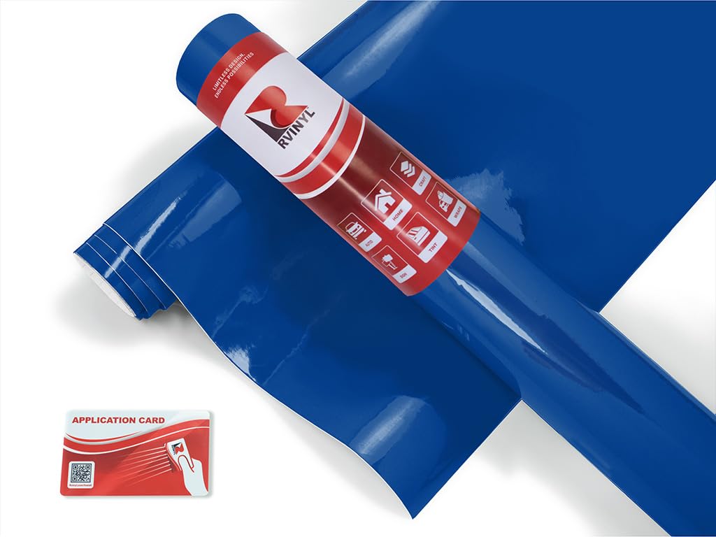 Avery Dennison Sw900 677-O In Gloss Blue - Dual Layered Vinyl Car Supreme Wrapping Film - 3Ft X 5Ft - Vehicle Sheet Roll
