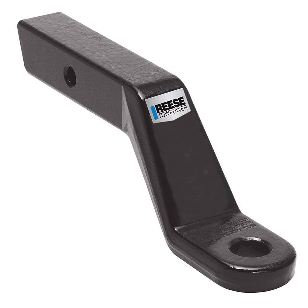 Trailer Hitch Ball Mount, 16,000 Lbs. Capacity, Heavy Duty, Fits 2 In. Receiver, 4 In. Drop, Black