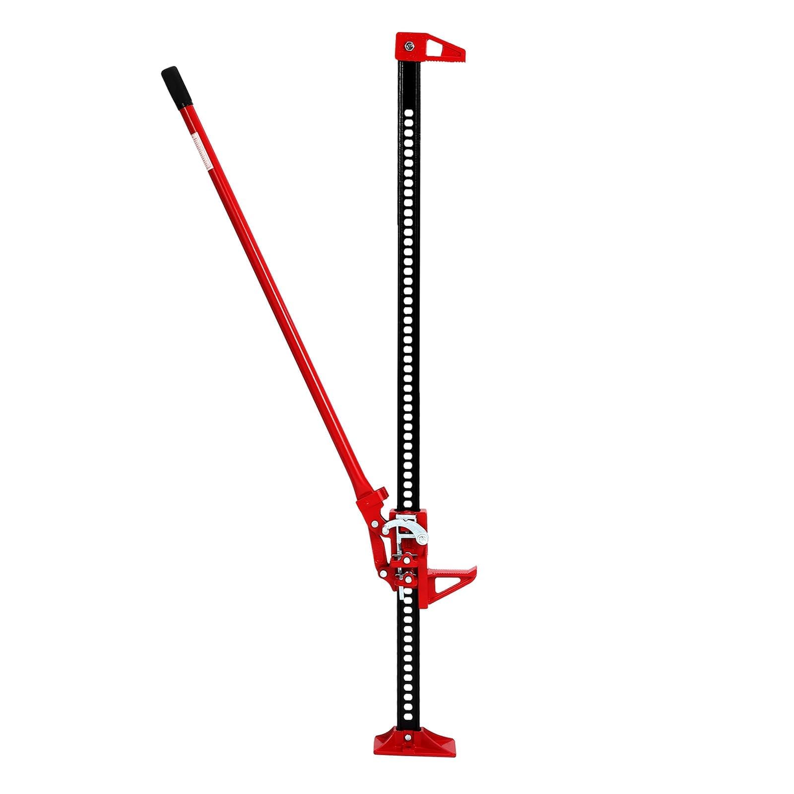 48 Farm Jack, 3 Ton (7000LB) Heavy Duty Farm Ja-ck for Truck SUV Tractor Recovery, 48    Ratcheting Lift Ja-ck with 5.12-41.14 H