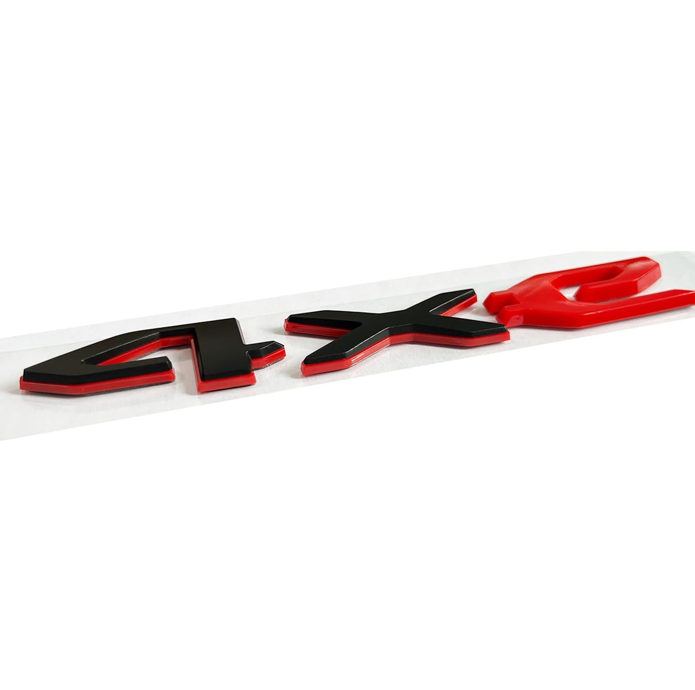 ZENPEACE 4xe Emblem Replacement for Jeep Wrangler 2021-2023, Black and Red, Model 68490886AB, Durable ABS Decal Stickers