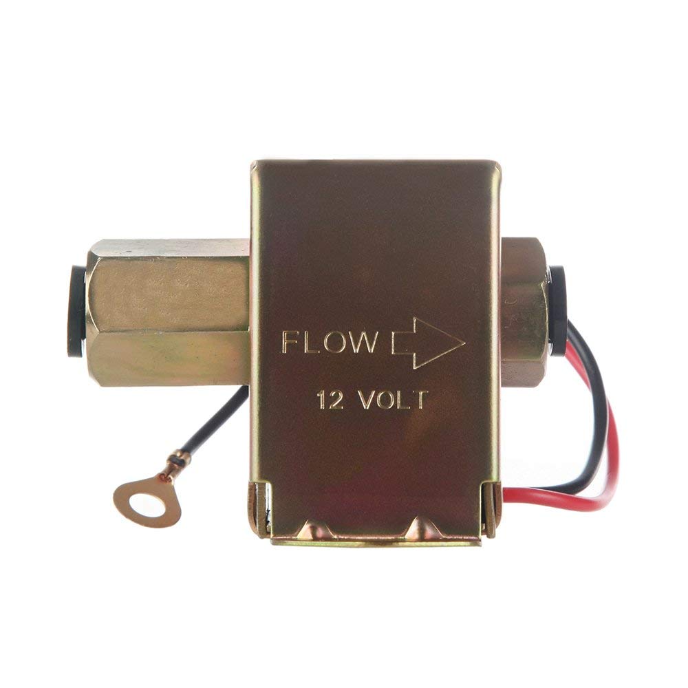 YONEDA Electric Fuel Pump 12V 4.5-7psi Heavy Duty In-Line In-Tank, Copper, Metallic, Installation Kit for Gas/Diesel Engines