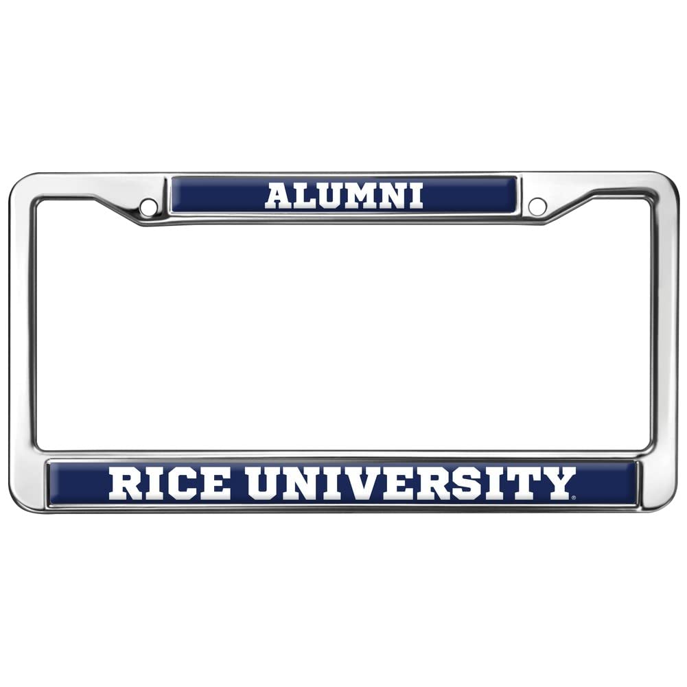 Rice University Alumni Logo Full Size Standard License Plate Metal Frame