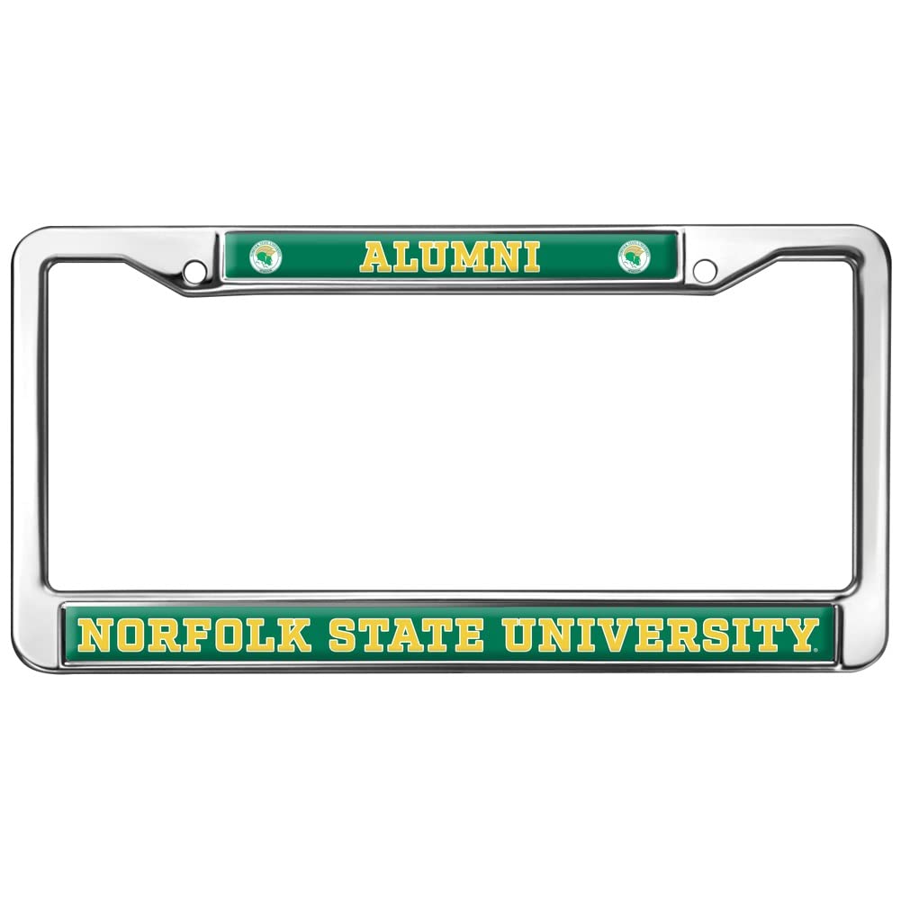 Norfolk State Alumni Logo Full Size Standard License Plate Metal Frame