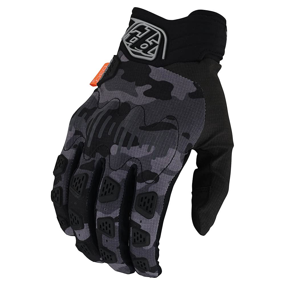 Troy Lee Designs Motocross Motorcycle Dirt Bike Racing Mountain Bicycle Riding Gloves, Scout Gambit Glove Camo (Gray, Small)