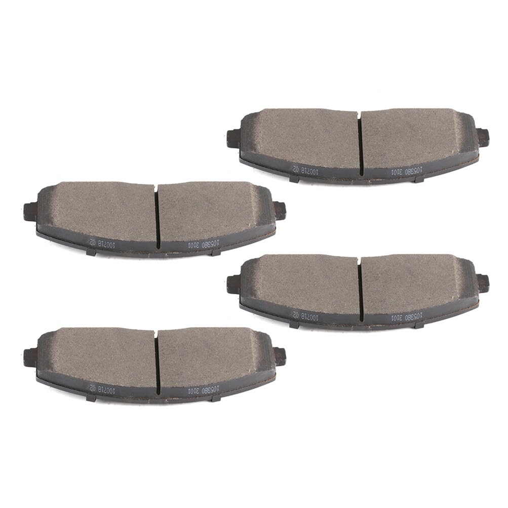 Cciyu D1589 Front Semi-Metallic Disc Brake Pads Kit For Chrysler Pacifica Town & Country For Dodge Grand Caravan Journey For Jee