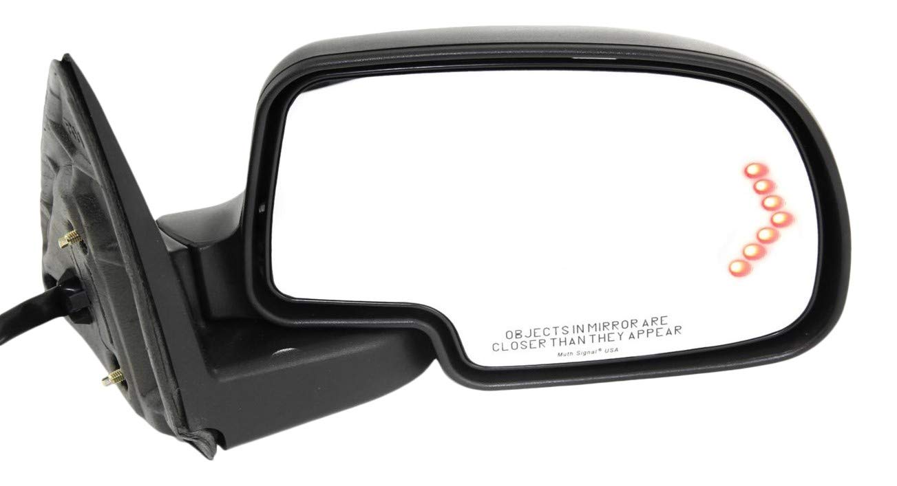 Kool Vue Right Power Heated Mirror for Chevrolet Silverado 1500 Tahoe 2003-2006 Manual Fold With Signal Light & Puddle Lamp; Wit