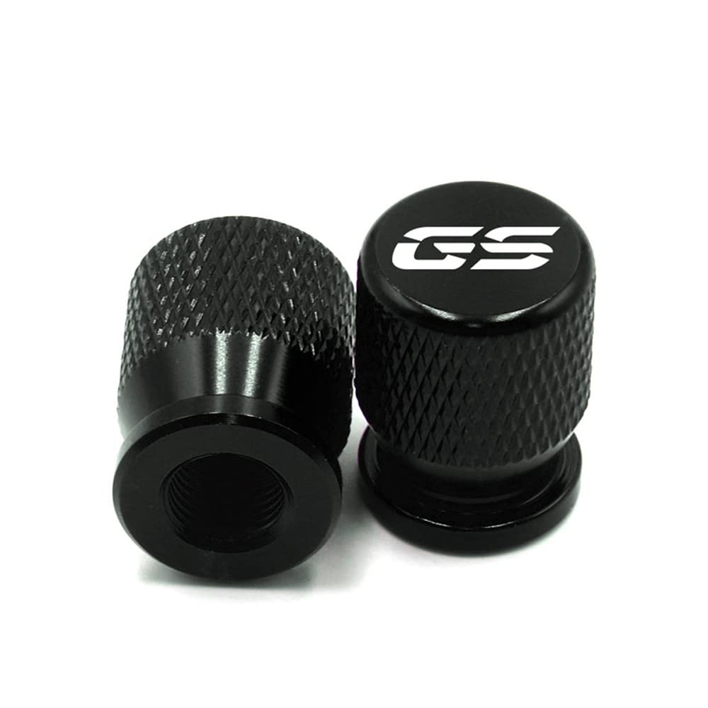 Motorcycle Accessories Wheel Tire Valve Cap Cover For Bmw F850Gs F 850 Gs R1200Gs R1250Gs R 1200Gs R1250 Gs R 1250 Gs Lc Adv (Black)