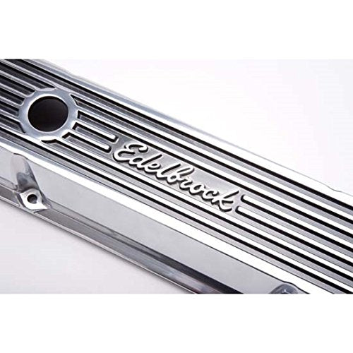 Edelbrock 4262 Valve Cover Kit, Elite II Series, Aluminum, One Size, Multi Color, SBC Short