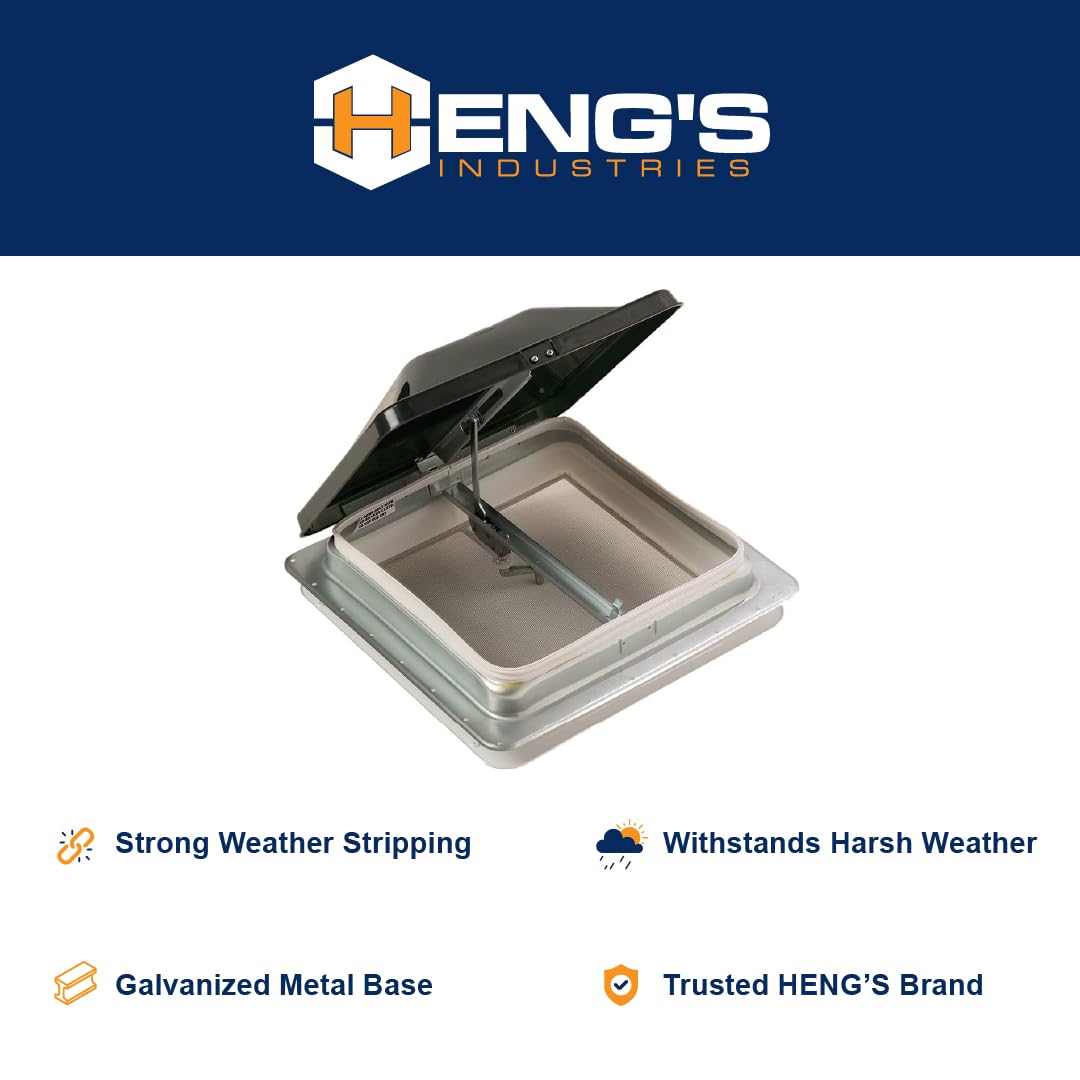 Heng's 74111-C1G1 Standard Mount Universal Vent - Smoke