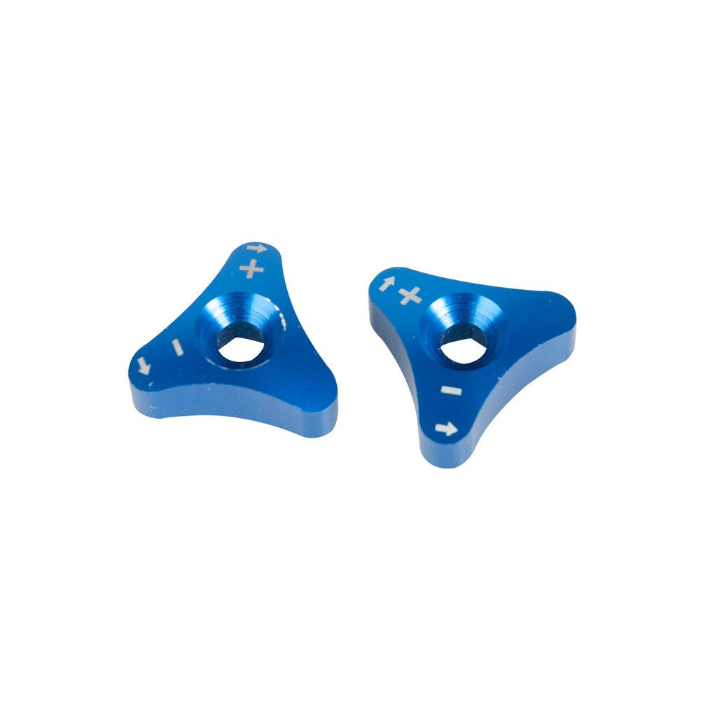 Tusk Billet WP Fork Adjuster Knobs Blue Compatible with Husqvarna TE 300 2014-2023