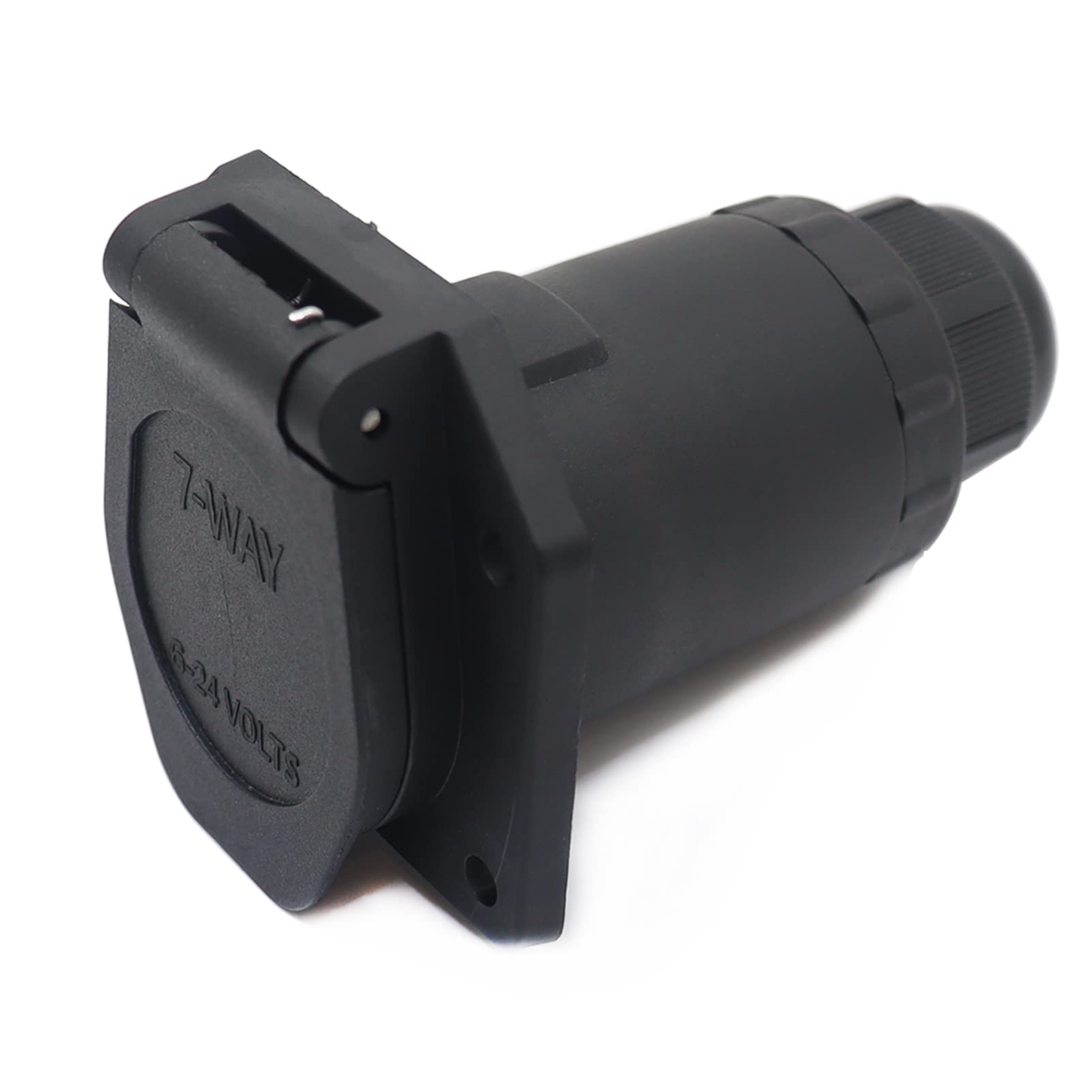 CARROFIX RV Blade 7-Way Replacement Trailer Socket - Vehicle End 7-Pin Trailer Light Connector Adapter