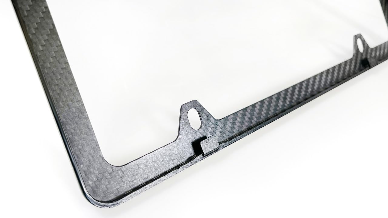 Ford Performance Genuine Carbon Fiber License Plate Frame With Uv Printed Imprint
