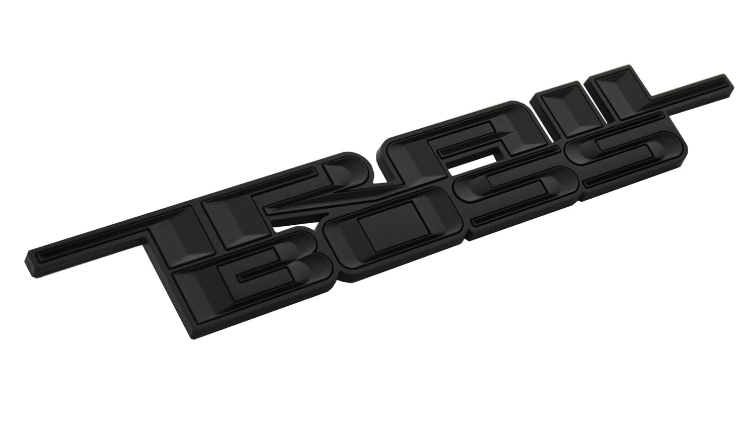 SSDD Trail Boss Emblem 3D Badge Side Decal Sticker Replacement for Chevy Silverado 1500 2500 HD - Matte Black