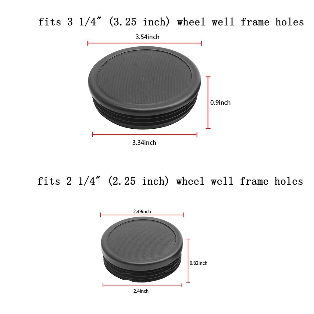 Rdbs 6Pcs Frame Tube Hole Plugs For 2001-2019 Gmc Sierra & Chevrolet Silverado 2500Hd Rear Wheel Well And Cab Frame Holes