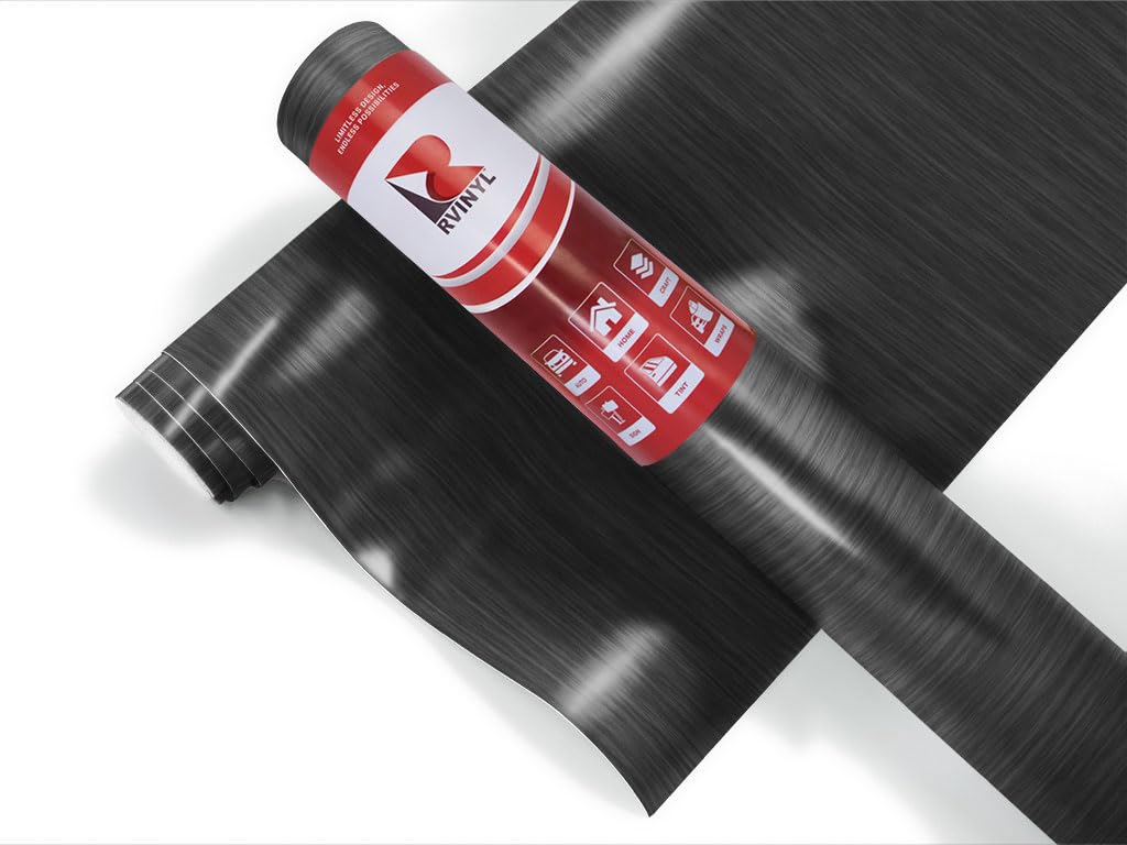 3M 2080 Br212 Brushed Black Metallic (5Ft X 21Ft) Vinyl Wrap Film Sheet With Air-Release For Cars, Trucks & More (105Sq Ft Roll)