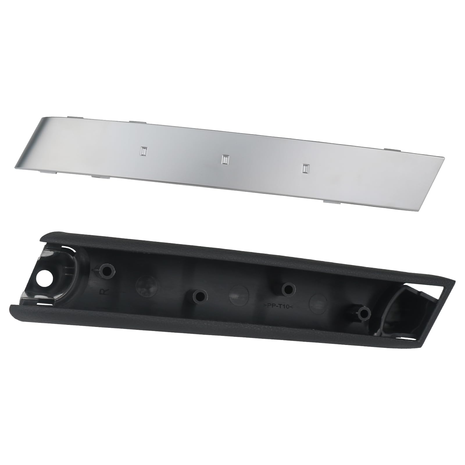 APPERFiT Door Pull Handle Grip Trim Assembly for Nissan 350Z RH Silver Plastic Model DH141SV 2003-2005