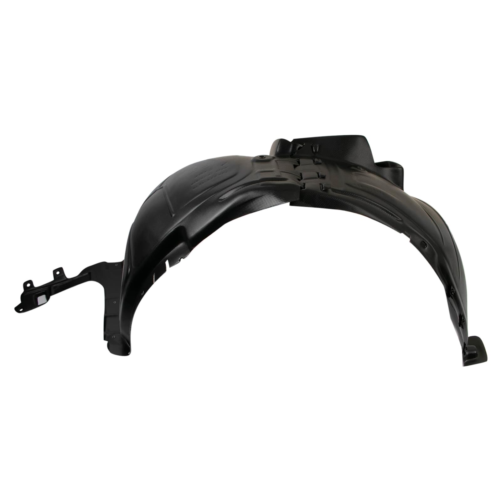 TRQ Front Inner Fender Liner Set for 2013-2015 Chevrolet Malibu, Black, Plastic, Model BDA06591
