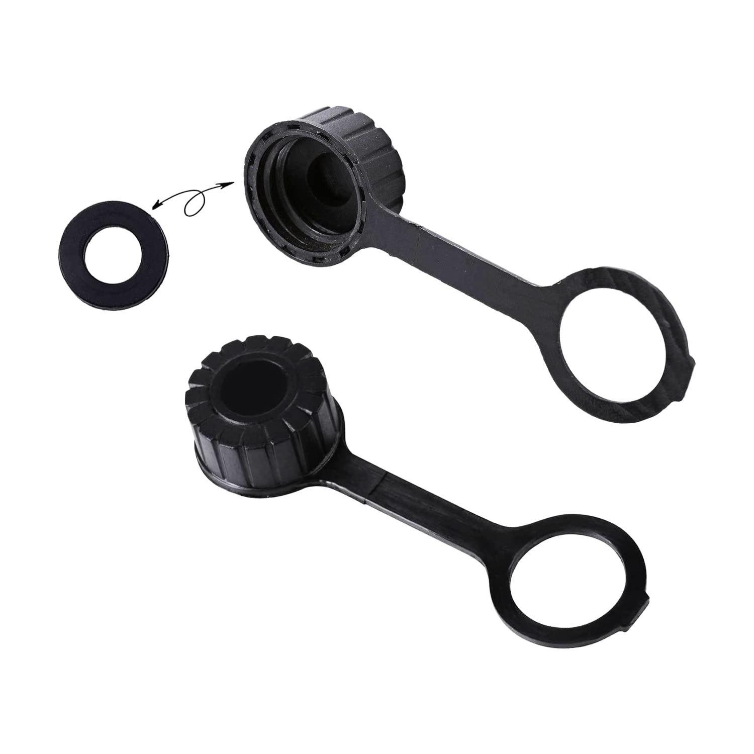 2 New Gas Can Vent Caps - Rear Vent Screw Caps for Replacement Gas Can - vent cap fits most Gott Rubbermaid Essence Briggs & Str