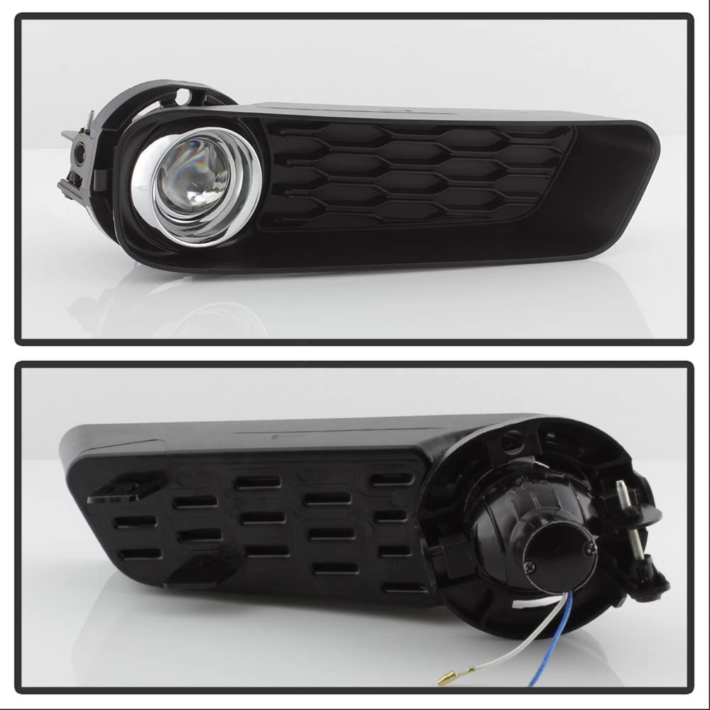 Acanii - For 2011-2014 Dodge Avenger Bumper Fog Lights Driving Lamps W/Switch+Bulb Assembly Driver & Passenger Side