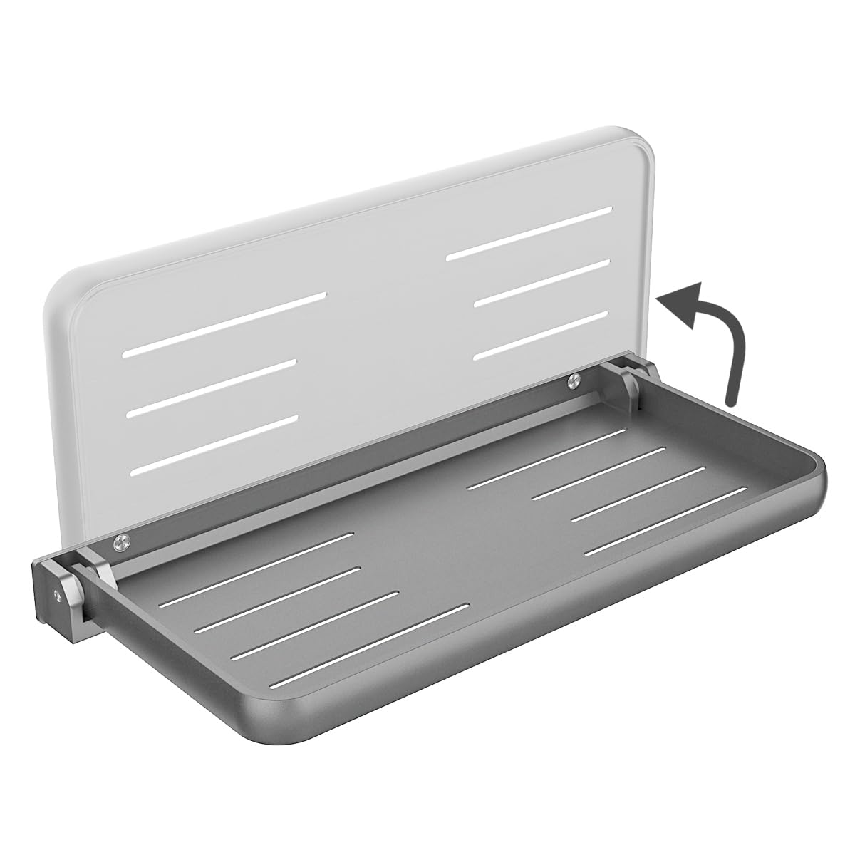RV Aluminum Foldable Shelf - Wall-Mounted Folding RV Shelves - Compact Camper Trailer Accessories & Space-Saver 12.2x5.5 Inch