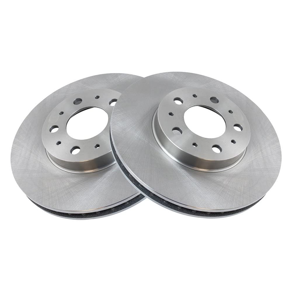 Trq Front Brake Rotors Set Vented Compatible With 1994-1997 Volvo 850 1995-1997 960 1998-2004 C70 1998-2000 S70 1997-1998 S90 V7