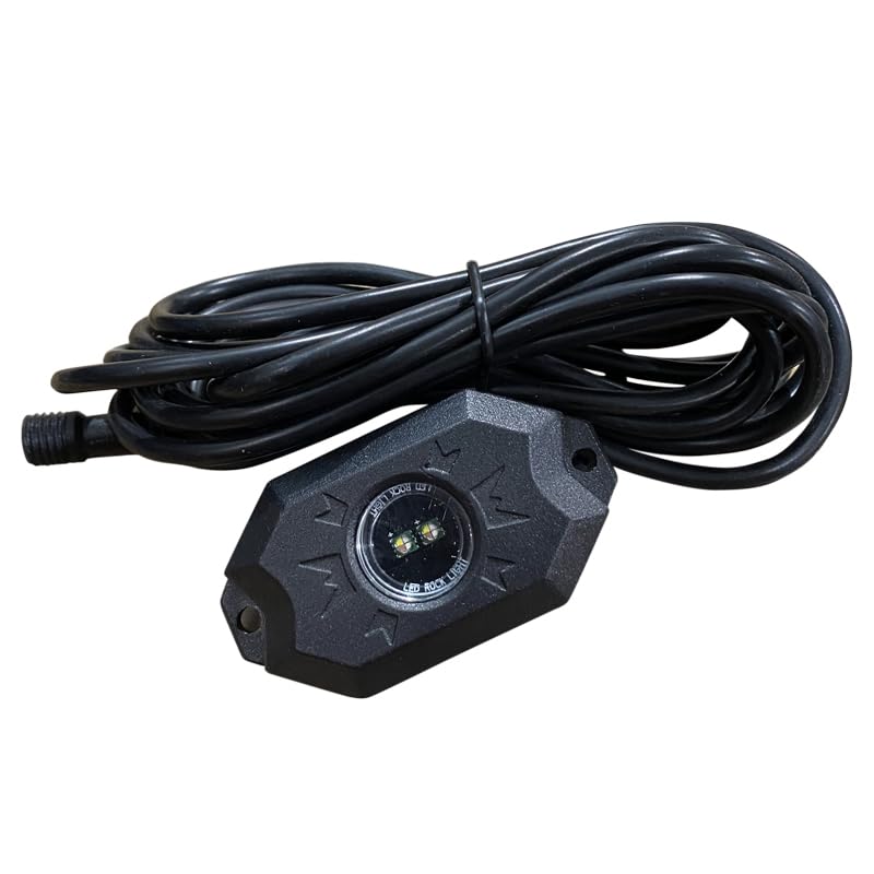 Race Sport Lighting Rs8Prgbw New 8-Pod Rgb+W Hi-Power Rock Light Complete Kit With Bluetooth App Controls In Retail Box,Black