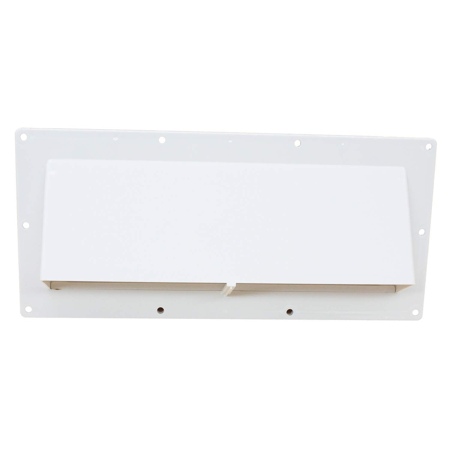 X-Haibei Rv Range Hood Exhaust Vent Cover, Stove Bathroom Vent Cover Outside Damper For Motorhome Trailer Camper (White)