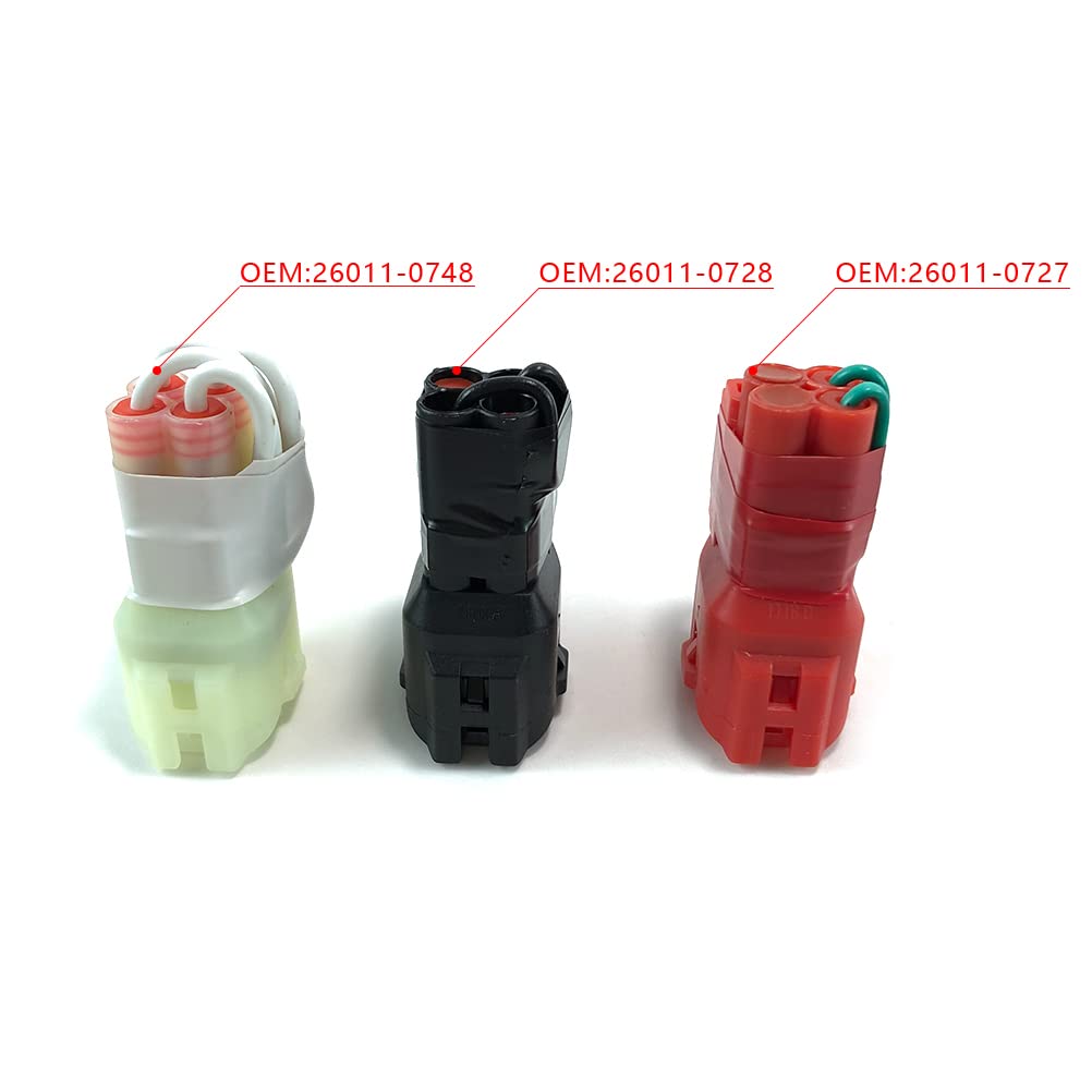 PROOTOM DFI Map Wire Lead Coupler for Kawasaki KX250/KX450 - Black & White Wire Leads for Electrical Equipment