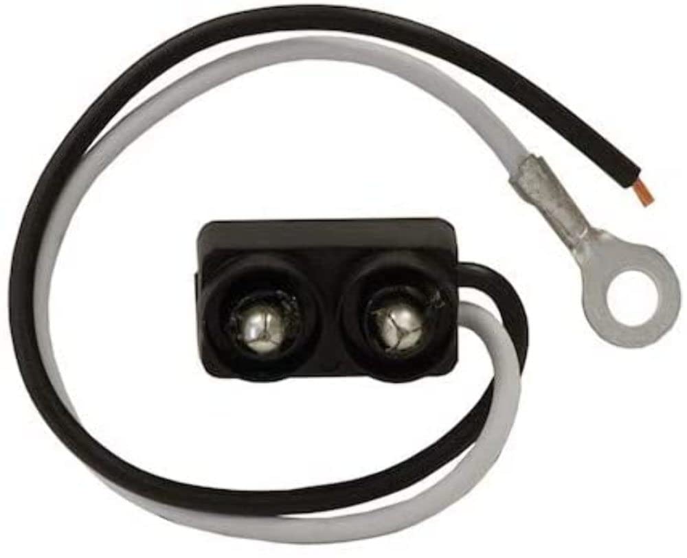 DOT Light Plug 2Pin PL10 Male With Stripped Power And #10 Ring On Ground