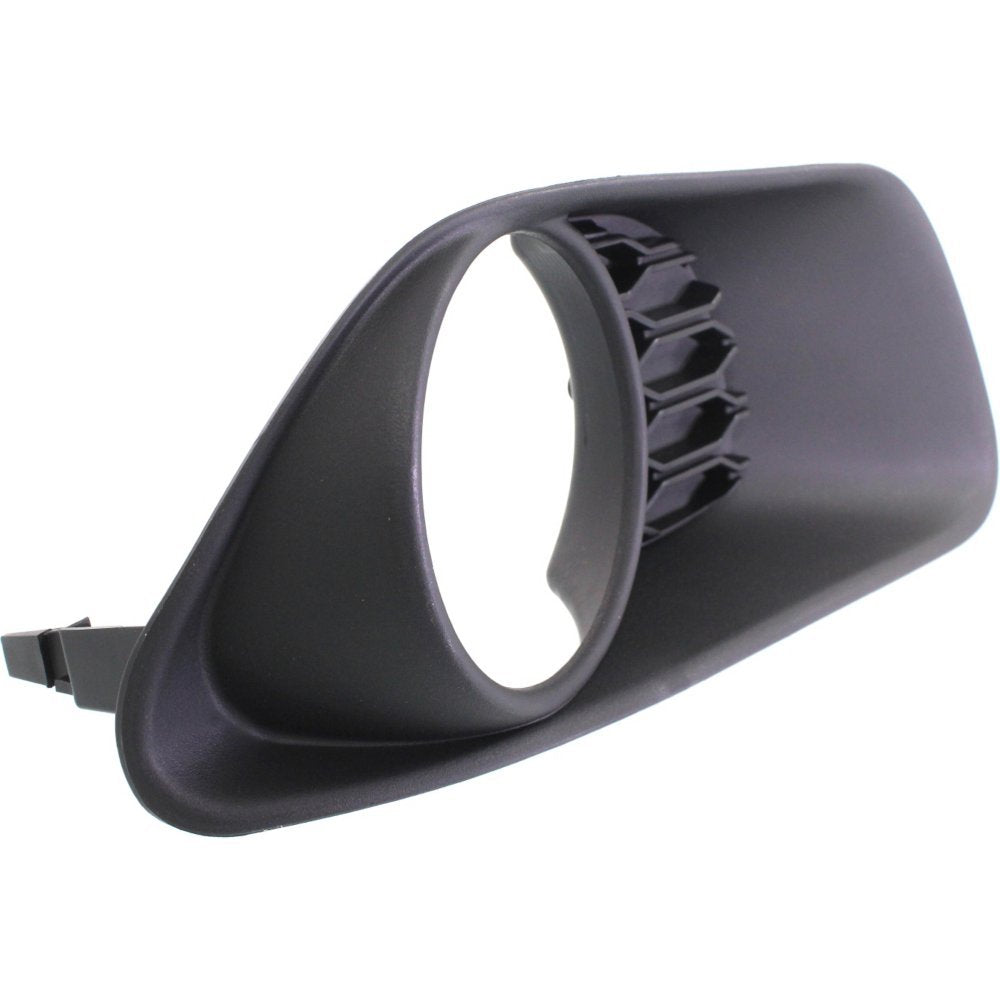 Evan-Fischer Fog Light Trim Compatible With Grand Caravan 11-15 Molding Bezel Black W/Hole Right Side