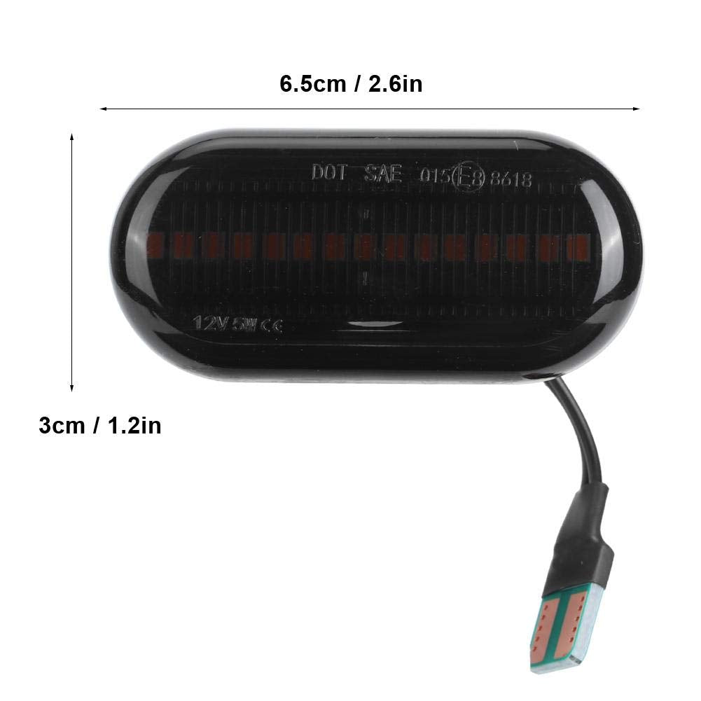 Led Blinker Turn Signal Fit For Renault Clio, Car Led Dynamic Side Marker Flowing Turn Signal Lights Lamp Side Sequential Blinker