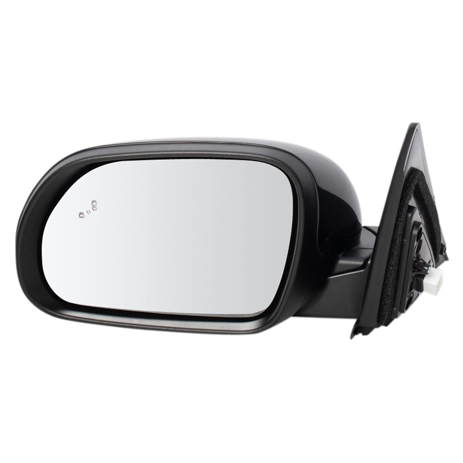 TRQ Driver Side Mirror Assembly Power Heated Paint to Match Blind Spot Compatible with 2020-2023 Kia Soul EX
