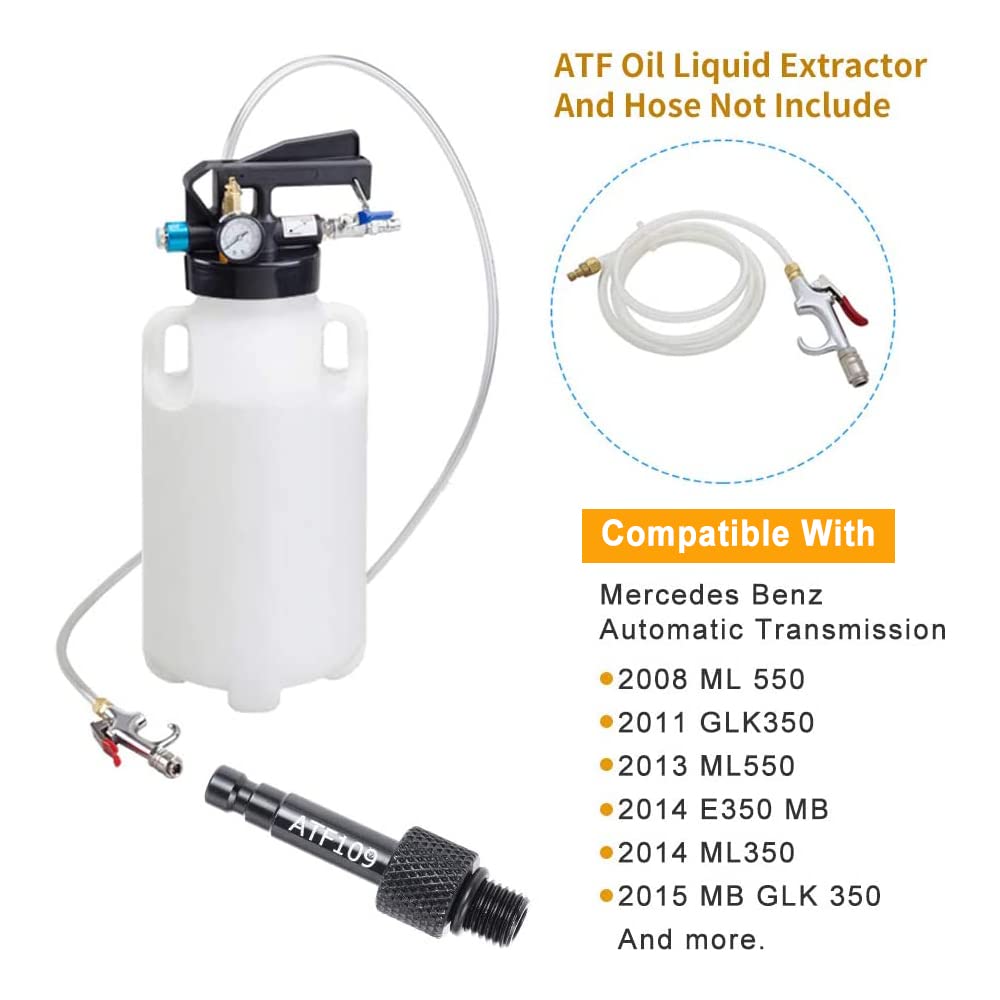 HZ-MONSTAR ATF Fill Adapter for Mercedes Benz 722.9 - Aluminum, Model ATF109, Automatic Transmission Fluid Filling Tool