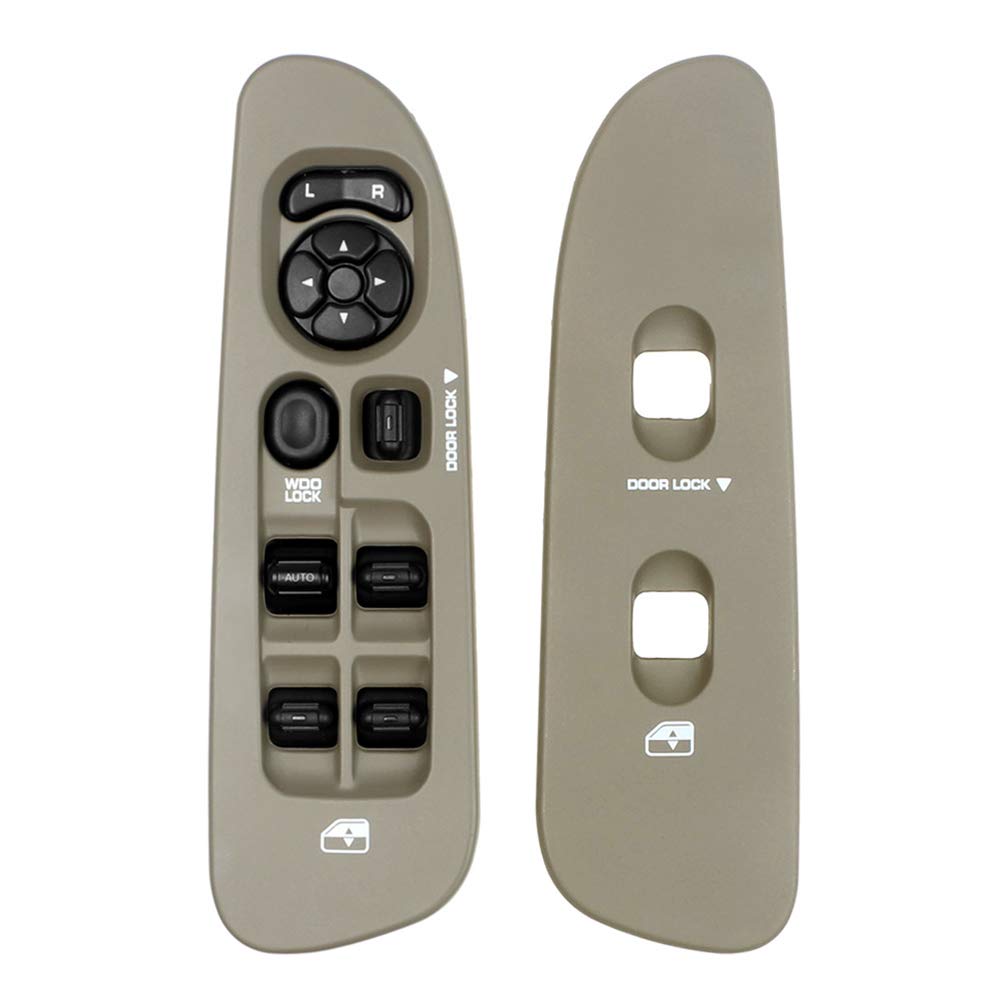 Driver & Passenger Power Window Switch and Bezel 56049805AB for 2002-2009 Dodge Ram 1500 2500 3500, 2001-2004 Dodge Dakota, 2001