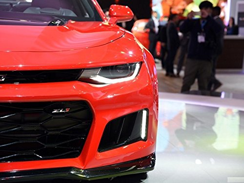 Yoaoo ZL1 Grille Emblem Badge - Chrome Red Metal, Model CS0-1G-ZL1CHRE, Compatible with ZL1 1LE SS RS