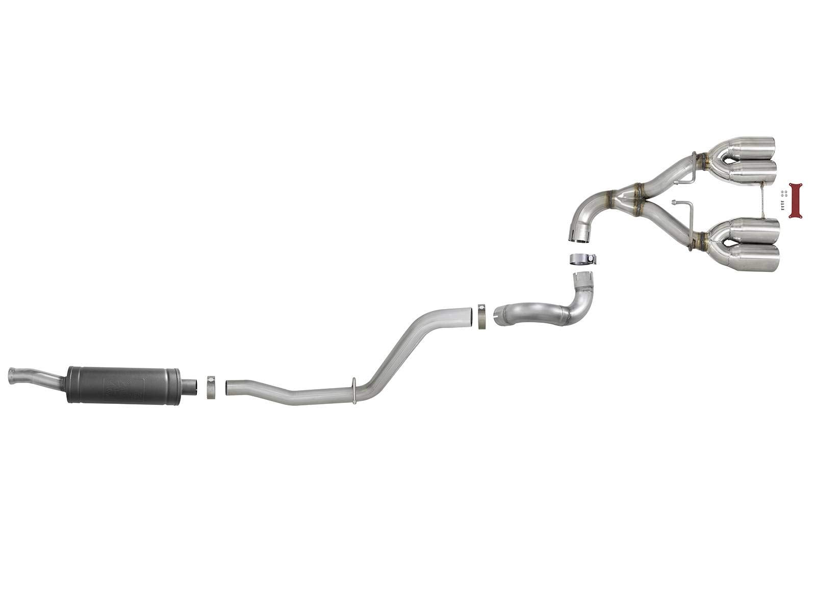 Afe Power 49-38071-P Rebel Series Performance Cat-Back Exhaust System