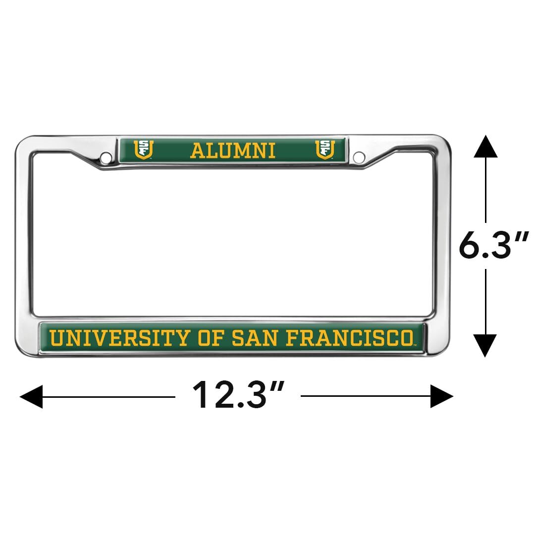 GRAPHICS & MORE Metal License Plate Frame - University of San Francisco Alumni, Standard Size, San Francisco Dons Color