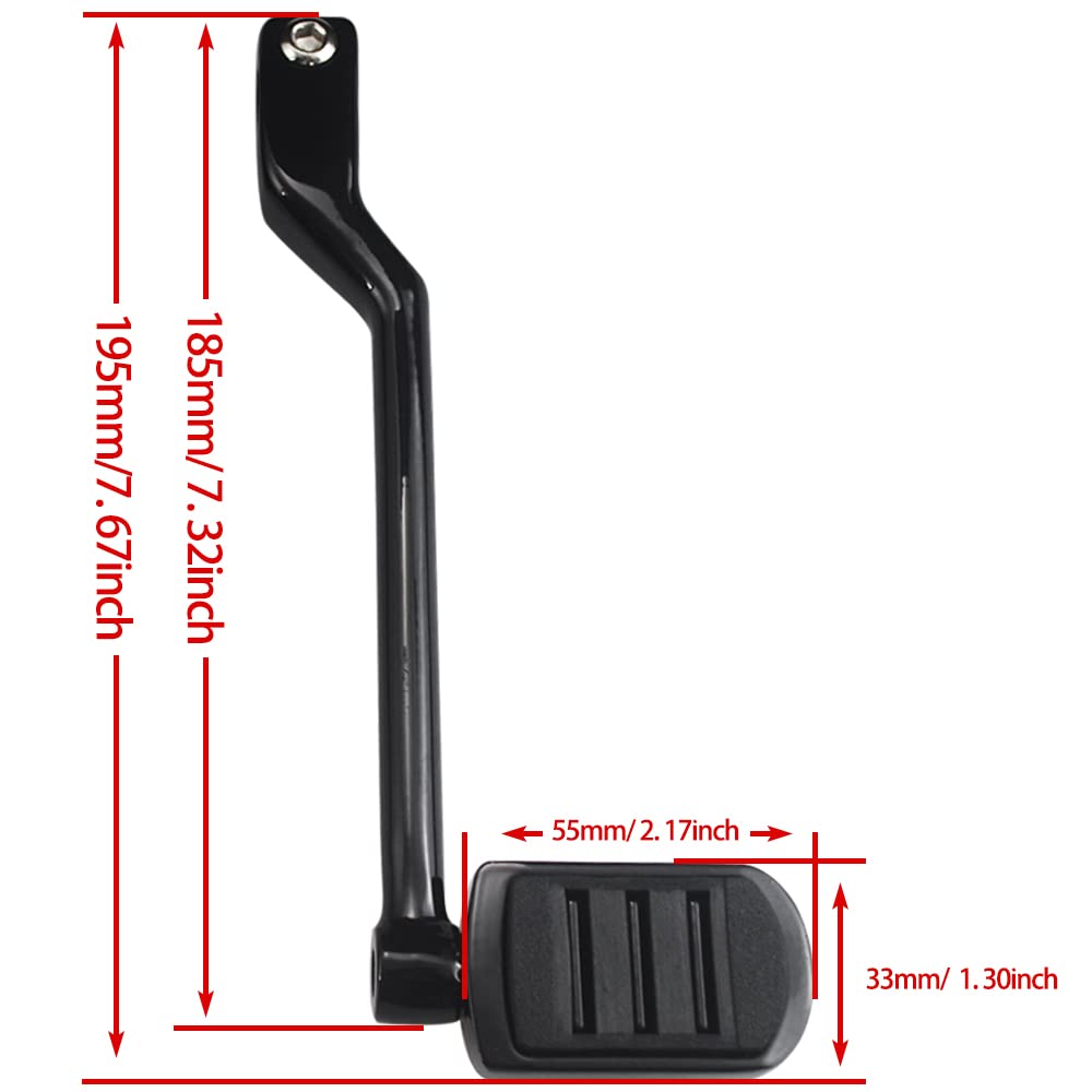 Wowtk Heel Toe Shift Pegs, Front And Rear Levers W/Shifter Pegs For Harley 1986-2017 Fl Softail, 1988-2025 Road King Road Glide