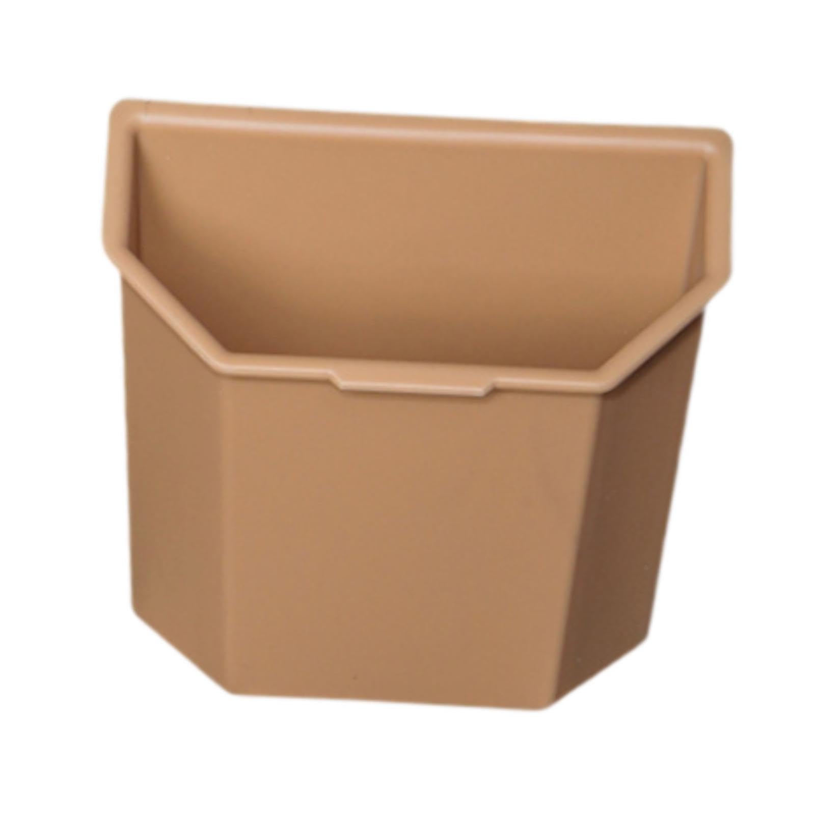 bnf Rear Center Console Organizer Easy to Use Replacement Sturdy Car Garbage Can KhakiTrash Cans Wastebaskets Household Supplies