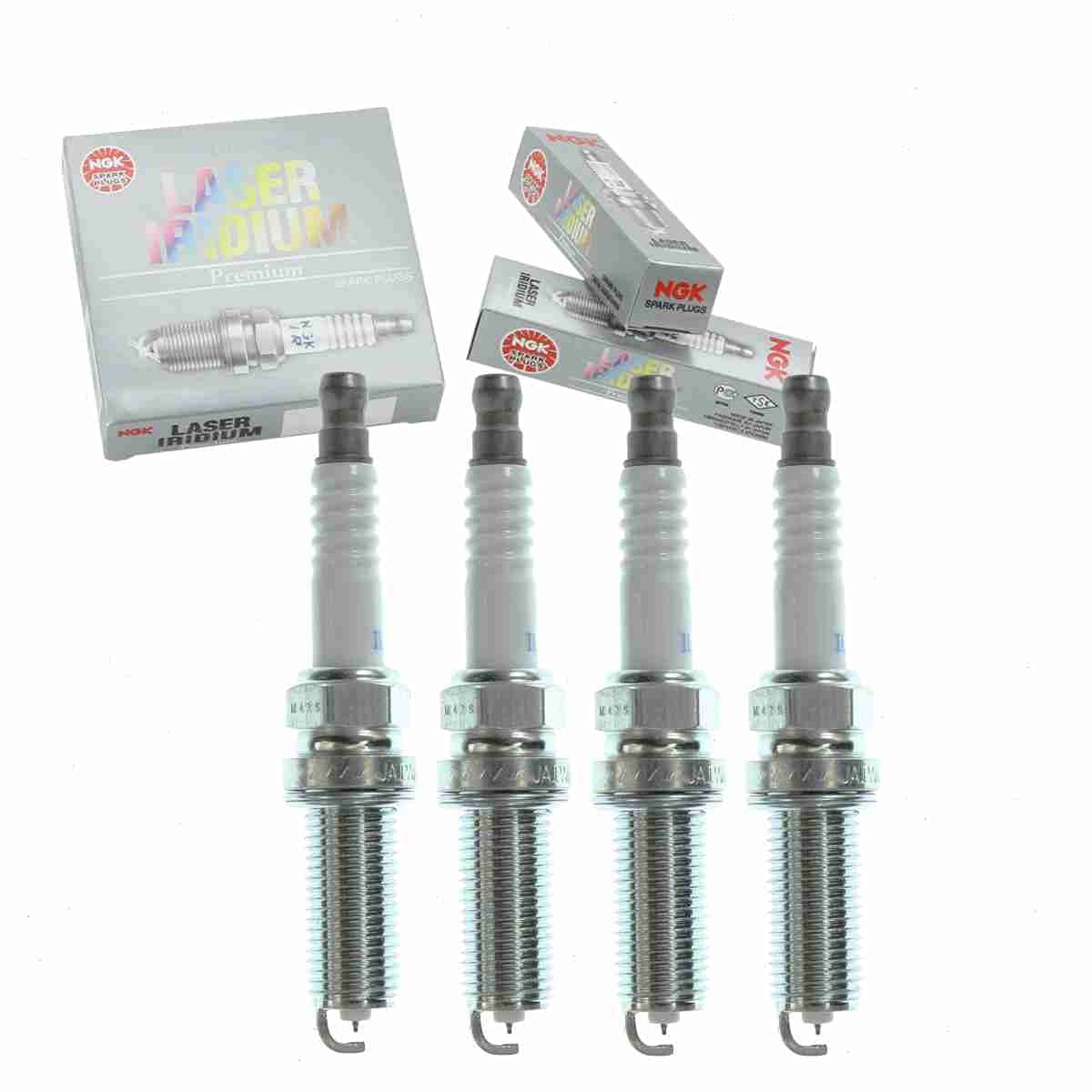 4 pc NGK Laser Iridium Spark Plugs compatible with Hyundai Accent 1.6L L4 2012-2019