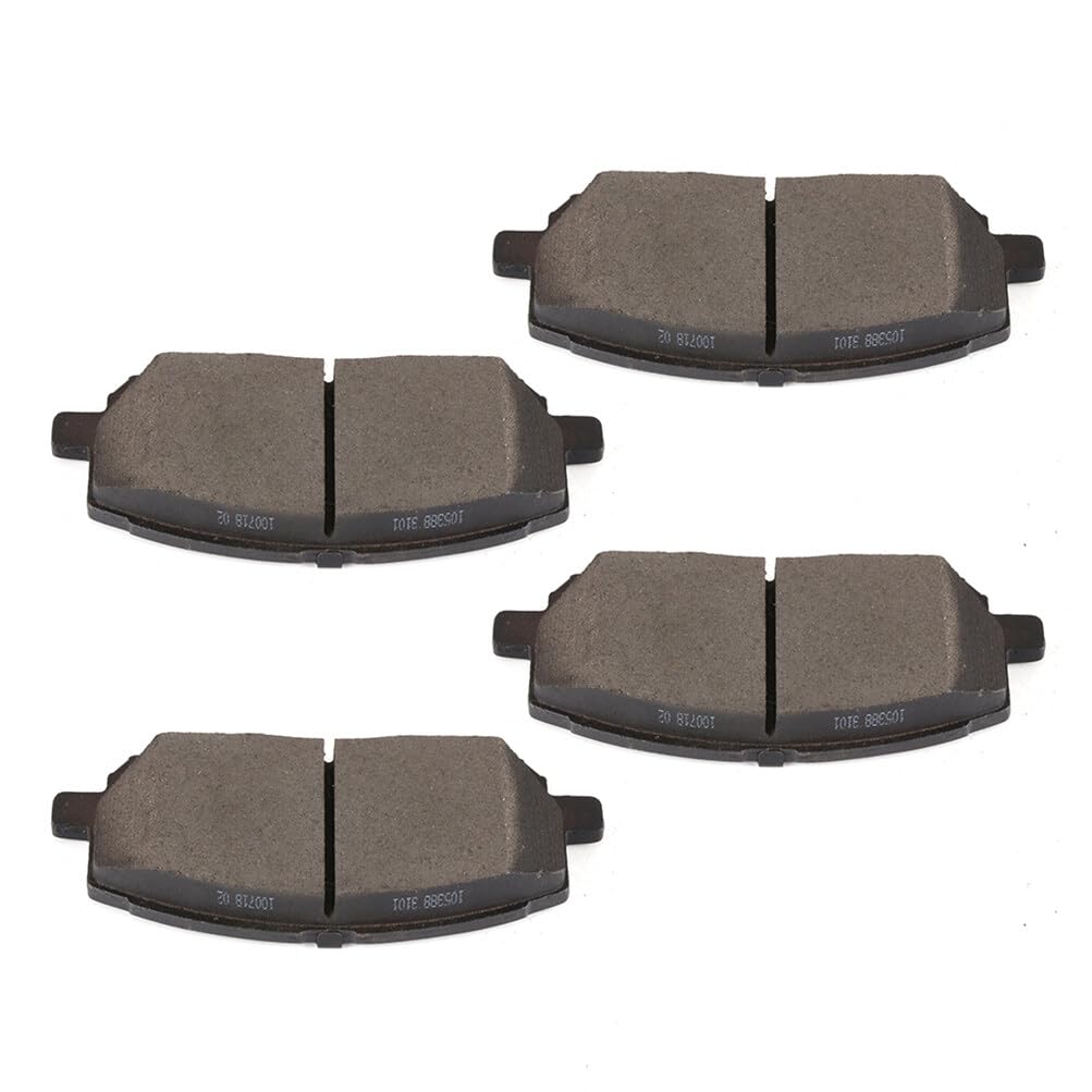Cciyu D884 Front Semi-Metallic Disc Brake Pads Kit For Toyota For Highlander 2001-2007 4Pcs